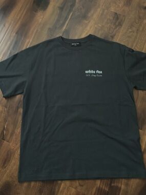 White Fox Boutique Unisex Short Sleeve Logo Tee with Chest Print